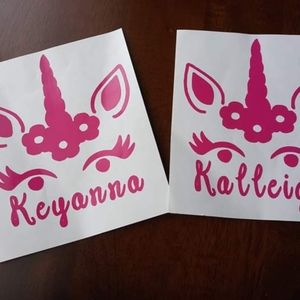 Personalized girls name decals